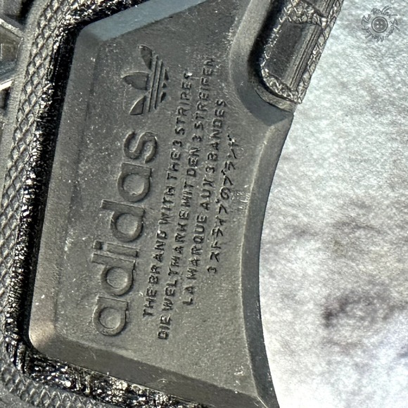 New W/ Tags - No Box - Adidas NMD_V3 J - Triple Black - GX5683 - Youth Size 4.5 - Picture 11 of 11